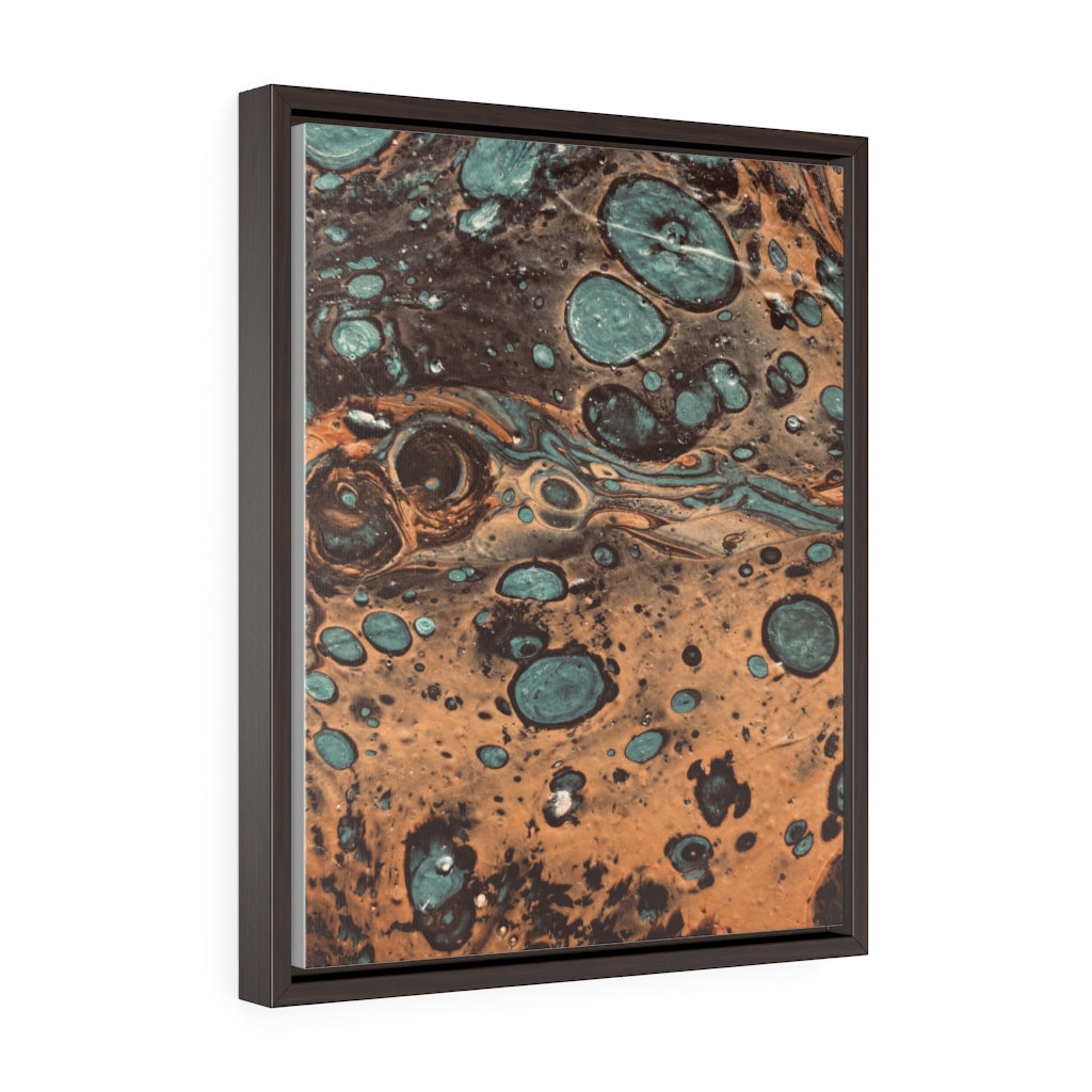 Rain Water Vertical Framed Premium Gallery Wrap Canvas